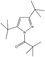 3,5-ditert-butyl-1-(2,2-dimethylpropanoyl)-1H-pyrazole 结构式