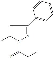 5-methyl-3-phenyl-1-propionyl-1H-pyrazole 结构式