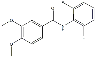 N-(2,6-difluorophenyl)-3,4-dimethoxybenzamide 结构式