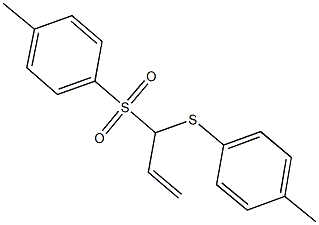 4-methylphenyl 1-[(4-methylphenyl)sulfanyl]-2-propenyl sulfone 结构式