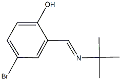 4-bromo-2-[(tert-butylimino)methyl]phenol 结构式