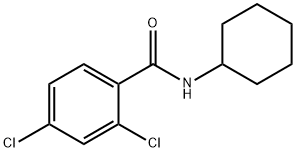 2,4-dichloro-N-cyclohexylbenzamide 结构式