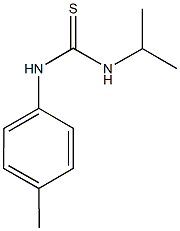 N-isopropyl-N'-(4-methylphenyl)thiourea 结构式