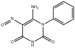 6-amino-5-nitroso-1-phenylpyrimidine-2,4(1H,3H)-dione 结构式