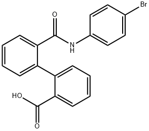 2'-[(4-bromoanilino)carbonyl][1,1'-biphenyl]-2-carboxylic acid 结构式