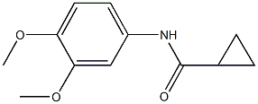 N-(3,4-dimethoxyphenyl)cyclopropanecarboxamide 结构式