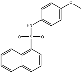 N-(4-methoxyphenyl)-1-naphthalenesulfonamide 结构式