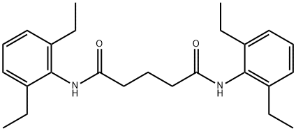 N~1~,N~5~-bis(2,6-diethylphenyl)pentanediamide 结构式