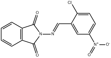 2-({2-chloro-5-nitrobenzylidene}amino)-1H-isoindole-1,3(2H)-dione 结构式