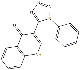 3-(1-phenyl-1H-tetraazol-5-yl)-4(1H)-quinolinone 结构式