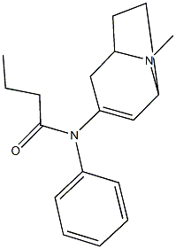 N-(8-methyl-8-azabicyclo[3.2.1]oct-2-en-3-yl)-N-phenylbutanamide 结构式