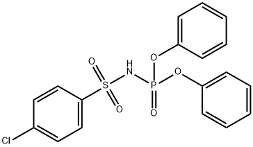 diphenyl (4-chlorophenyl)sulfonylamidophosphate 结构式