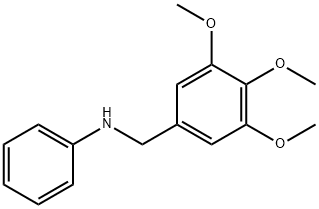 N-(3,4,5-trimethoxybenzyl)aniline 结构式