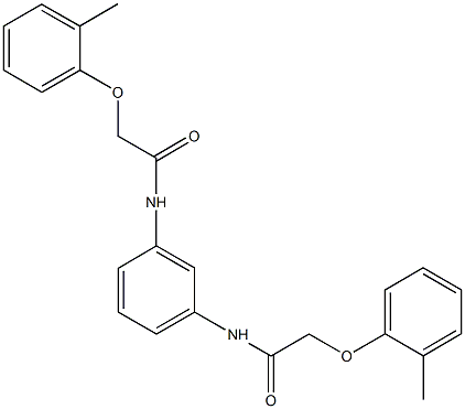 2-(2-methylphenoxy)-N-(3-{[(2-methylphenoxy)acetyl]amino}phenyl)acetamide 结构式