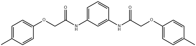 2-(4-methylphenoxy)-N-(3-{[(4-methylphenoxy)acetyl]amino}phenyl)acetamide 结构式