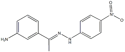 1-(3-aminophenyl)ethanone {4-nitrophenyl}hydrazone 结构式