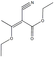 ethyl 2-cyano-3-ethoxy-2-butenoate 结构式