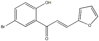 1-(5-bromo-2-hydroxyphenyl)-3-(2-furyl)-2-propen-1-one 结构式