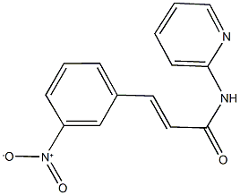 3-{3-nitrophenyl}-N-(2-pyridinyl)acrylamide 结构式