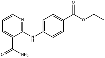 ethyl 4-{[3-(aminocarbonyl)-2-pyridinyl]amino}benzoate 结构式