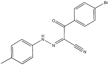 3-(4-bromophenyl)-2-[(4-methylphenyl)hydrazono]-3-oxopropanenitrile 结构式