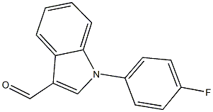 1-(4-fluorophenyl)-1H-indole-3-carbaldehyde 结构式