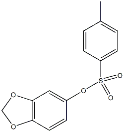 1,3-benzodioxol-5-yl 4-methylbenzenesulfonate 结构式