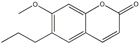 7-methoxy-6-propyl-2H-chromen-2-one 结构式