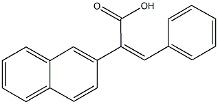 2-(2-naphthyl)-3-phenylacrylic acid 结构式