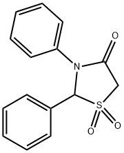 2,3-diphenyl-1,3-thiazolidin-4-one 1,1-dioxide 结构式