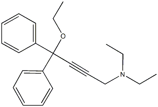 4-ethoxy-N,N-diethyl-4,4-diphenyl-2-butyn-1-amine 结构式