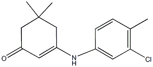 3-(3-chloro-4-methylanilino)-5,5-dimethyl-2-cyclohexen-1-one 结构式