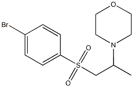 4-bromophenyl 2-(4-morpholinyl)propyl sulfone 结构式