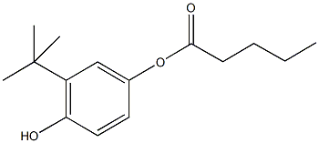 3-tert-butyl-4-hydroxyphenyl pentanoate 结构式