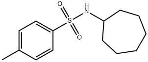 N-cycloheptyl-4-methylbenzenesulfonamide 结构式