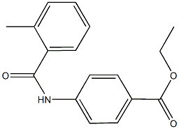 ethyl 4-[(2-methylbenzoyl)amino]benzoate 结构式