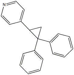 4-(2,2-diphenylcyclopropyl)pyridine 结构式