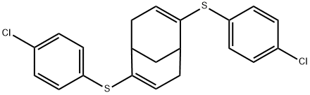 2,6-bis[(4-chlorophenyl)sulfanyl]bicyclo[3.3.1]nona-2,6-diene 结构式