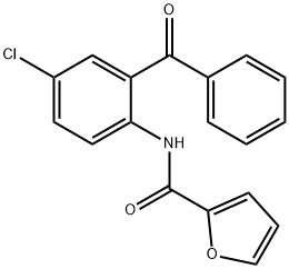 N-(2-benzoyl-4-chlorophenyl)-2-furamide 结构式