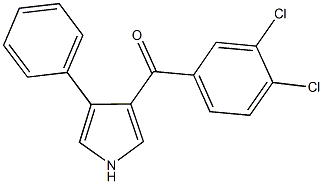 (3,4-dichlorophenyl)(4-phenyl-1H-pyrrol-3-yl)methanone 结构式