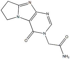 2-(4-oxo-4,6,7,8-tetrahydro-3H-pyrrolo[2,1-f]purin-3-yl)acetamide 结构式