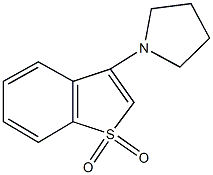 1-(1,1-dioxido-1-benzothien-3-yl)pyrrolidine 结构式
