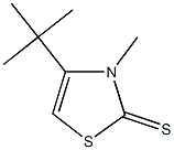 4-tert-butyl-3-methyl-1,3-thiazole-2(3H)-thione 结构式