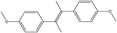 1-methoxy-4-[2-(4-methoxyphenyl)-1-methyl-1-propenyl]benzene 结构式