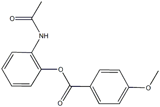 2-(acetylamino)phenyl 4-methoxybenzoate 结构式