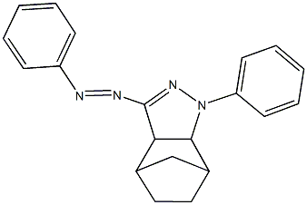 3-phenyl-5-(phenyldiazenyl)-3,4-diazatricyclo[5.2.1.0~2,6~]dec-4-ene 结构式