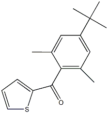 (4-tert-butyl-2,6-dimethylphenyl)(2-thienyl)methanone 结构式