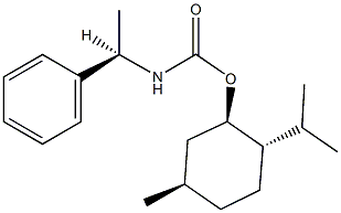 2-isopropyl-5-methylcyclohexyl 1-phenylethylcarbamate 结构式