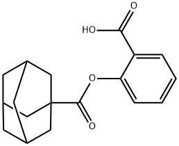 2-[(1-adamantylcarbonyl)oxy]benzoic acid 结构式