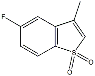 5-fluoro-3-methyl-1-benzothiophene 1,1-dioxide 结构式